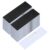 PATIKIL 50 Pcs Blank Name Tags with Pins, 1 x 3 Inch ABS Reusable Badges Personalized Badges Custom for DIY Office Business Employee Managers Volunteers, Black