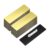 PATIKIL 50 Pcs Blank Name Tags with Pins, 1 x 3 Inch ABS Reusable Badges Personalized Badges Custom for DIY Office Business Employee Managers Volunteers, Gold