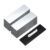 PATIKIL 50 Pcs Blank Name Tags with Pins, 1 x 3 Inch ABS Reusable Badges Personalized Badges Custom for DIY Office Business Employee Managers Volunteers, Silver