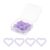 PATIKIL 50pcs Paper Clip, Heart Style Paper Clip Small Cute, 23mm, Light Purple