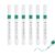PATIKIL 6pcs Acrylic Paint Markers, 3.5mm Acrylic Marker Paint Pens Fine Tip for Coloring Books Stone Rock Painting Canvas Egg Paper Wood Glass Ceramic DIY, Dark Green