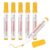 PATIKIL 6Pcs Whiteboard Markers, Fine Tip Dry Erase Pens Low Odor Erasable Marker Calendar Poster Supplies for Home Office Studio Teaching Meeting Room Whiteboard, Yellow