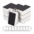 PATIKIL Blank Index Cards with Ring, 1000Pcs Blank Flash Card 2.8×1.6″ Study Note Cardstock for Memory Learning Studying Office Supplies, Black White