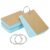 PATIKIL Blank Index Cards with Ring, 150Pcs Colored Blank Flash Card 3.5″ x 2″ Note Card Study Card for Memory Learning Studying Office Supplies, Blue