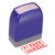 PATIKIL Closed Notice Stamp Self Inking, Red Ink, Purple