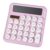 PATIKIL Cute Calculator, Desk Calculator Basic Big Button 12 Digit Large Display Mechanical AAA Battery Solar Power for Office Supplies Girl Female Woman Gift, Purple
