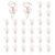 PATIKIL Cute Paper Clip, 30Pcs Flower Shape Paper Clip Metal Funny Bookmarks Planner Clips Clamp for Home Office Supplies Desk File Organization Wedding Decoration, Rose Gold