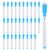 PATIKIL Dry Erase Marker Pens, 30 Pack Light Blue Ink Fine Point Low Odor Whiteboard with Eraser Cap for Office Home Classroom, White Pen Rod
