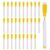 PATIKIL Dry Erase Marker Pens, 60 Pack Yellow Ink Fine Point Low Odor Whiteboard with Eraser Cap for Office Home Classroom, White Pen Rod