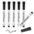 PATIKIL Dry Erase Markers 6Pcs Fine Tip Whiteboard Pen Low Odor Black
