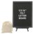 PATIKIL Felt Letter Board, 12x16Inches Black Wooden Changeable Message Board with Storage Bag Stand for Kitchen Menu Classroom Farmhouse Decor Notes, White Letter