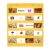 PATIKIL Magnetic Pocket Chart, Small Pocket Chart Mini Double Sided Classroom Pocket Chart Organizer Wall Hanging for Classroom Supplies, Yellow