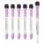 PATIKIL Magnetic Whiteboard Pen, Fine Tip Dry Erase Purple White Board Markers with Eraser Whiteboard Calendar Supplies for Classroom Office, 6 Pcs, 1-2mm Tip