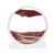 PATIKIL Moving Sand Art Liquid Motion, 12″ Round Glass 3D Moving Sand Art Pictures Display Frame for Relaxing Office Home Desktop Decor, Brown(White Frame)