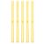 PATIKIL Silicone Rubber Bands, H-Band Elastic Rubber 5Pcs 12″ Yellow