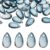 PATIKIL Teardrop Beads, Crystal Tear Drop, 50Pcs Sea Blue