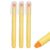 PATIKIL Yellow Highlighters, 3 Pack Gel High Lighters No Bleeds Highliters Pens Wax Crayon Neon Clear View Bright Marker Pen Twist Up Gel Stick Cute for Books Office Adults
