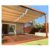 Patio Telesawning Shade Sail Sun Shade Sail, Retractable Slide Wire