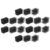PATKAW 18pcs Halloween Face Paint Sponge Black Makeup Sponge for Creating Realistic Beard and Abrasion Effects 1.58×1.18 Inch for Festivals and Cosplay