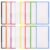 PATKAW 48pcs Magnetic Labels for Whiteboard and Task Board, Writable and Cuttable Pet Magnetic Stickers, Reusable Dry Erase Labels for Office and Home Organization