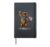Patriotic 4th of July US Flag Dachshund Hardcover Journal, Black