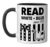 Patriotic Bookish 4th Of July Read White Blue Since 1776 Ceramic Mug, Black/White