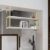 PAUANI Hanging Solid Wood Wall Shelves – Ceiling Shelf – Wall Mounted Iron Art Plant Stand – 2 Storey Kitchen/Bar/Dining Room Storage Rack – Hanging Space Saving Display Stand