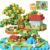 Payleeg Magnetic Blocks, Forest Animals Magnet World Set, Magnetic Building Cubes for Boys Girls Age 4-8, 5-7, 8-12, STEM Montessori Sensory Toys for 3+ Toddlers, Travel Outdoor Toy Gifts for Kids
