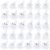 Pbolmpop 100 PCS Ghost Pop Keychain Silicone Halloween Kids Party Toys
