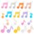 Pbolmpop 24 PCS silicone Music keychain Holiday bag charm pendant