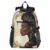 PDZRMY African Woman Hair Laptop Backpack 20L Carry-On Travel