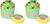 Peachybbies Honeydew Boba Slush Slime, Made in USA Premium, 100% Authentic, 7 oz. ICEE, Scented for Kids, ASMR, Fidget Toys (Pack of 2)