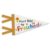 PeakClub First Day of Preschool Pennant Felt Flag,