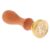 Pegciuho Stamp Vintage Alphabet Letter Wooden Handle Copper Head Alphabet Set Style for Personalized Seals, K