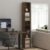 Pemberly Row 10-Tier Bookshelf, 79 in Tall, Composite Wood, Amber Pine Finish, Slim Vertical Storage Tower, Open Shelves for Books, Paperbacks, Small Decor, Living Room or Home Office Display