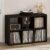 Pemberly Row 6-Cube Media Storage Organizer, Dark Oak Finish, 14.57 x 30 x 43.78 in, Engineered Wood, Open Shelves, Durable Design for Vinyl Records, Books, Living Room or Home Office Storage