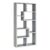 Pemberly Row Floating Cube Shelf Bookcase with 6 Compartments in Gray