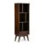 Pemberly Row Hardwood 64 x 22 Bookcase in Medium Auburn Brown