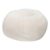 Pemberly Row Large Faux Sherpa Bean Bag Chair, 42″x42″x19″, Refillable Polystyrene Beads, Machine Washable Cover, Lightweight Oversized Natural Chair for Kids, Teens, College Students, Portable