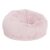 Pemberly Row Oversized Furry Bean Bag Chair, 42″x42″x19″, Blush Pink, Lightweight Portable Design, Refillable Polystyrene Beads, Machine Washable Slipcover, Cotton Twill Upholstery, Comfortable