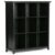 Pemberly Row Wood Transitional 9 Cube Bookcase Unit in Black