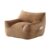 Penau Bean Bag Chair, Shredded Foam Lounge Seat, Brown