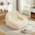 Penau Bean Bag Couch, Corduroy Fabric Mini Sofa, Camel