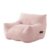 Penau Oversized Bean Bag Chair, Supportive Ottoman, Pink