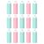 Pencil-Shaped Erasers, 15 Pack, 2.6 in Pink and Mint Pastel Erasers for School, Classroom, Drawing and Stationery Supplies