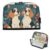 Pencil Pouches Large Capacity Pen Case Organizer Cute Beagle Dogs Teal