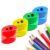 Pencil Sharpener with Lid, Dual Holes, for Students Home Office (4 Pcs)