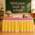 Pencil Table Skirt Cloths，6/9 Ft×29 in Stationery Teacher Desk Skirts for Classroom