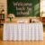 Pencil Table Skirt Cloths，6/9 Ft×29 in Stationery Teacher Desk Skirts for Classroom