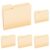 Pendaflex Essentials File Folders, Letter Size, 1/3 Cut, Manila, 100 per Box (752 1/3) (Pack of 5)